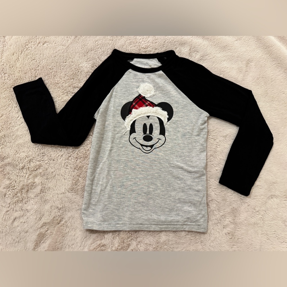 Little Sleepies Disney Vintage Mickey Raglan Tee Size 3T